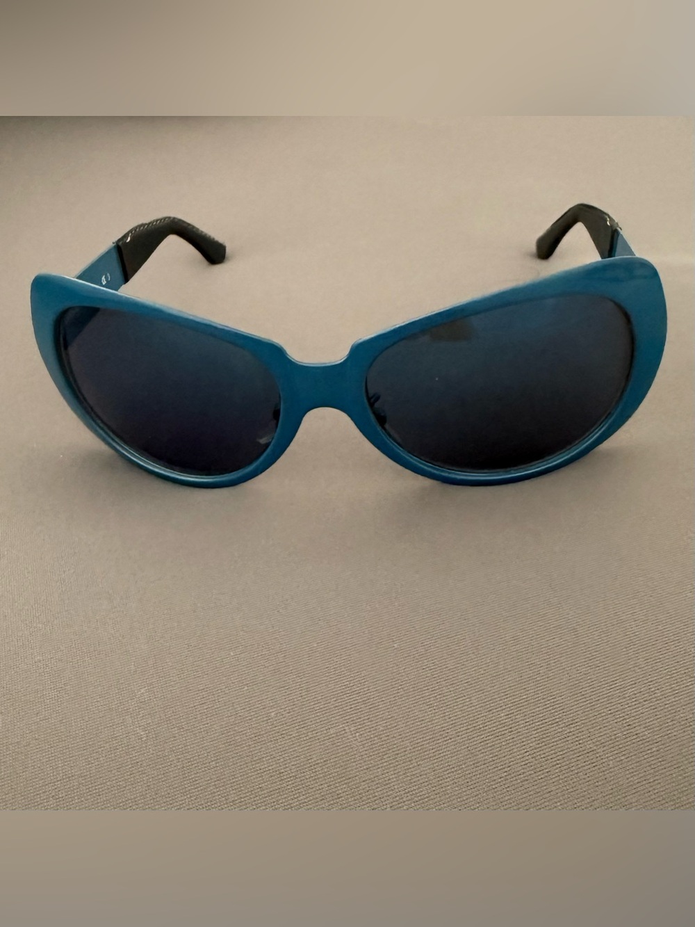 Rare Vintage Versace X99/P 65M
Blue Cat Eye Oval Sunglasses
Made in Italy